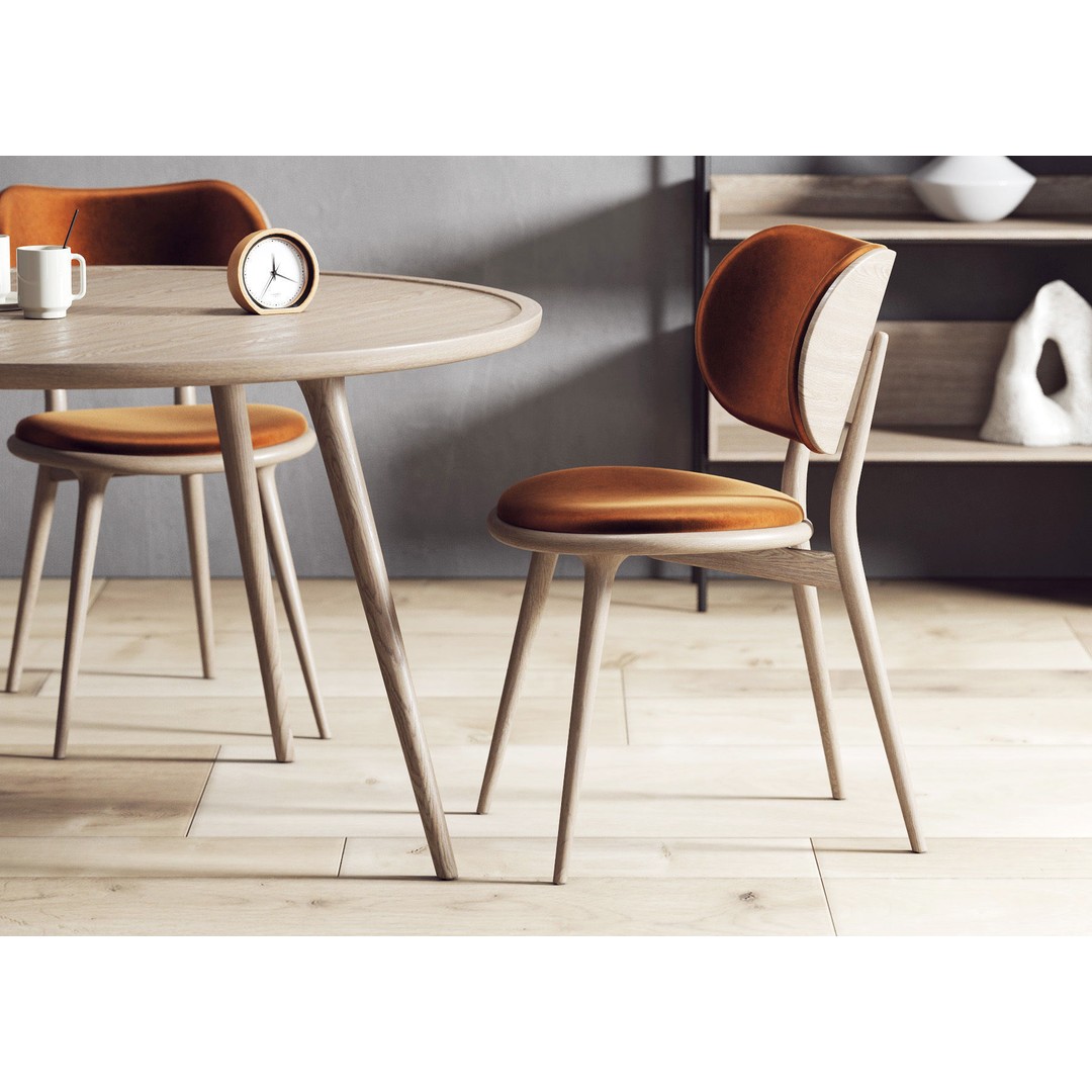 Dining Room Interior 3D Model – Contemporary Wooden Furniture, Vray - View 3