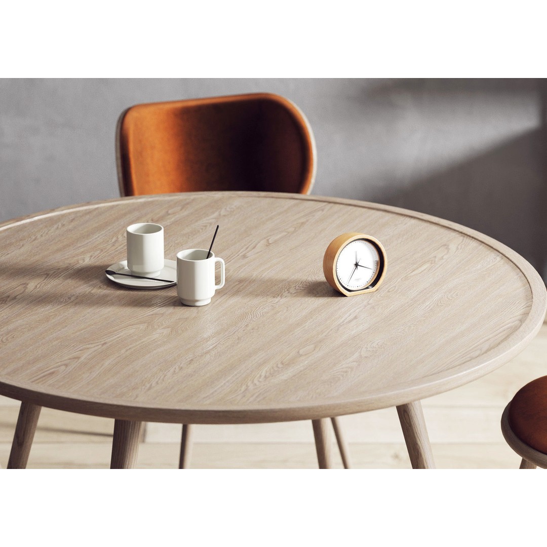 Dining Room Interior 3D Model – Contemporary Wooden Furniture, Vray - View 4