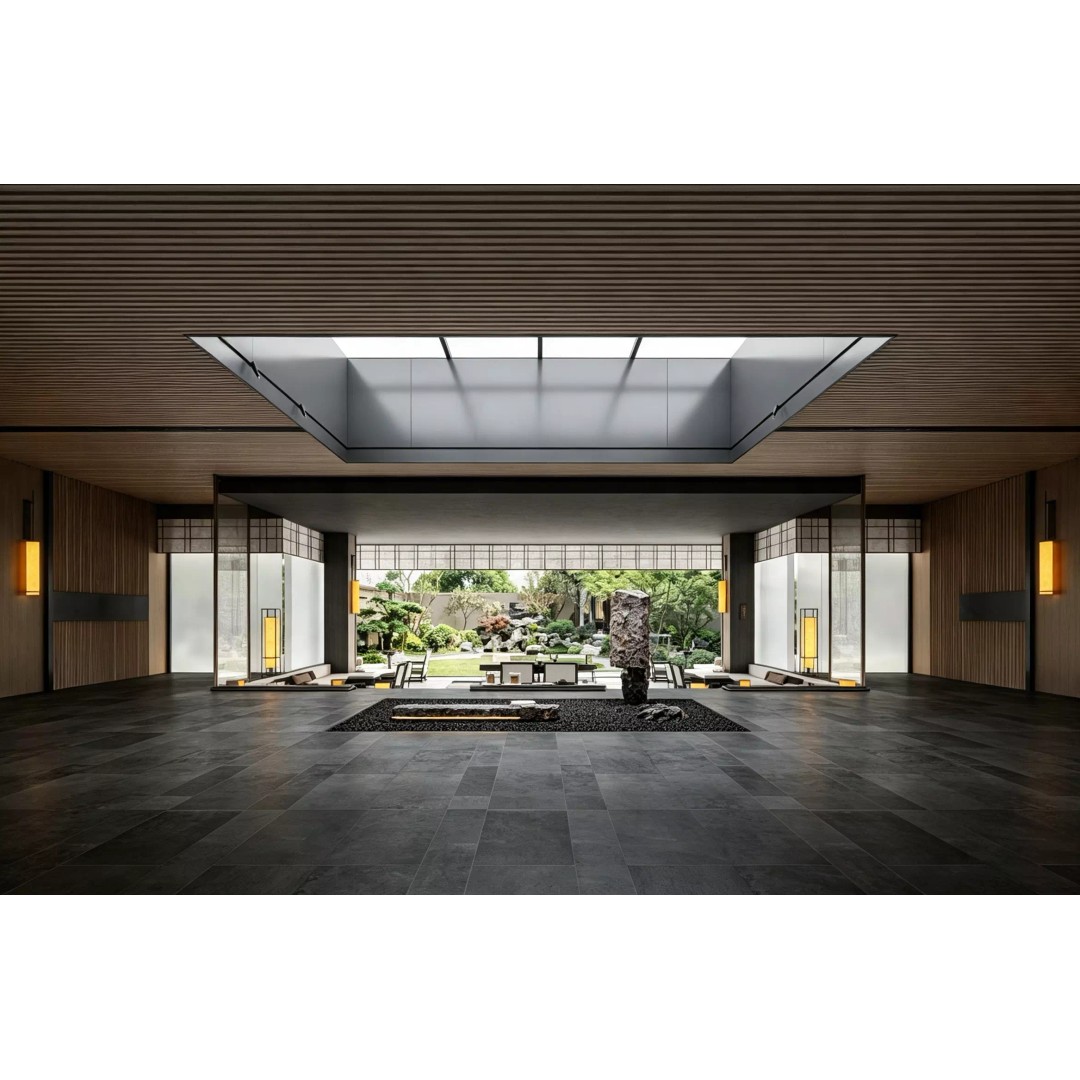 Mountain Resort Lobby 3D Model – Modern Interior Scene, FBX, OBJ, Blender - View 2