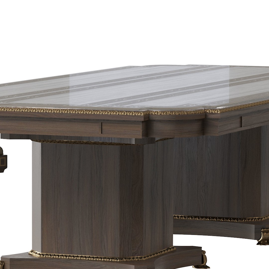 Arabic Chair and Table 3D Model – Classic Furniture Set, FBX/OBJ - View 7