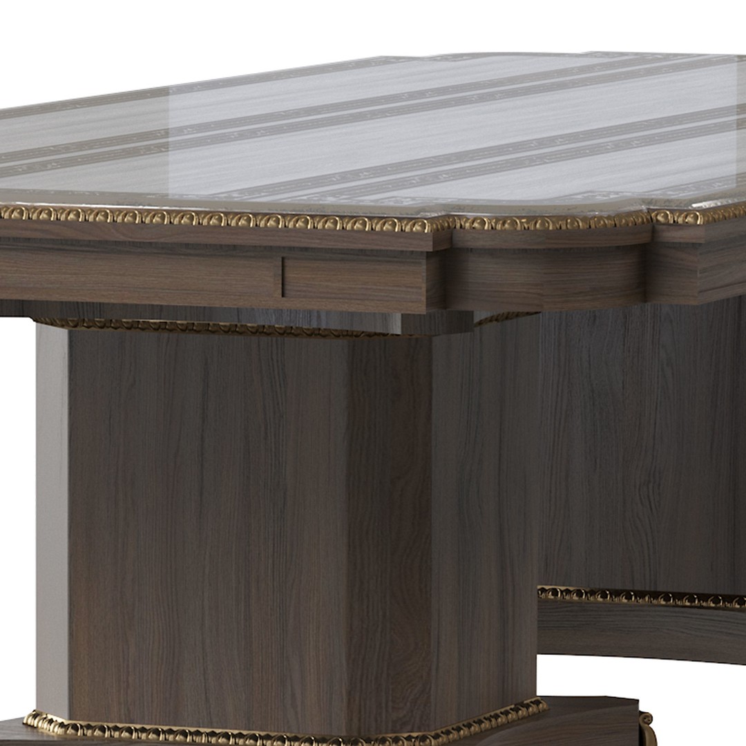 Arabic Chair and Table 3D Model – Classic Furniture Set, FBX/OBJ - View 8