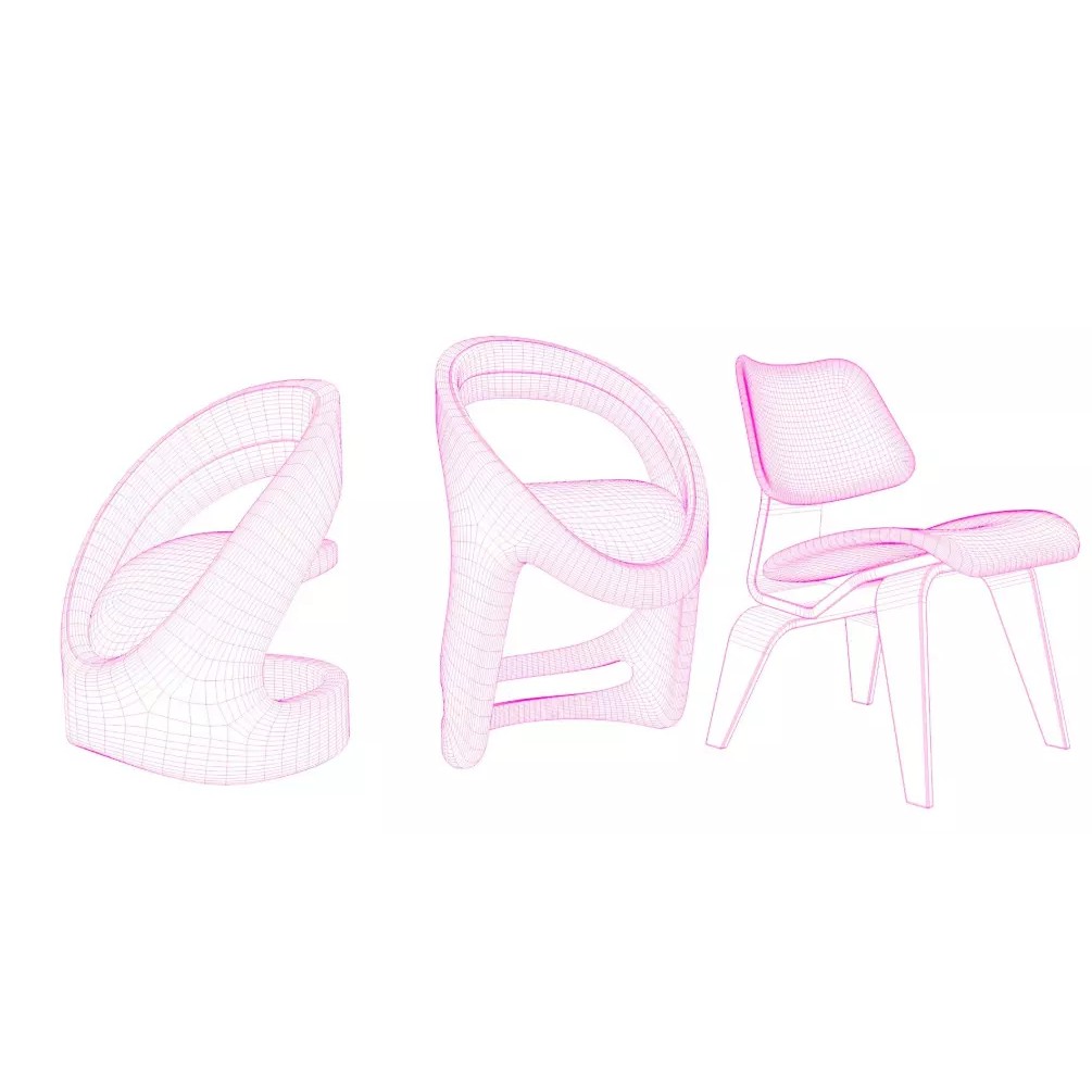 Modern Tube Chair 3D Model – Realistic Design, PBR Textures, FBX - View 17