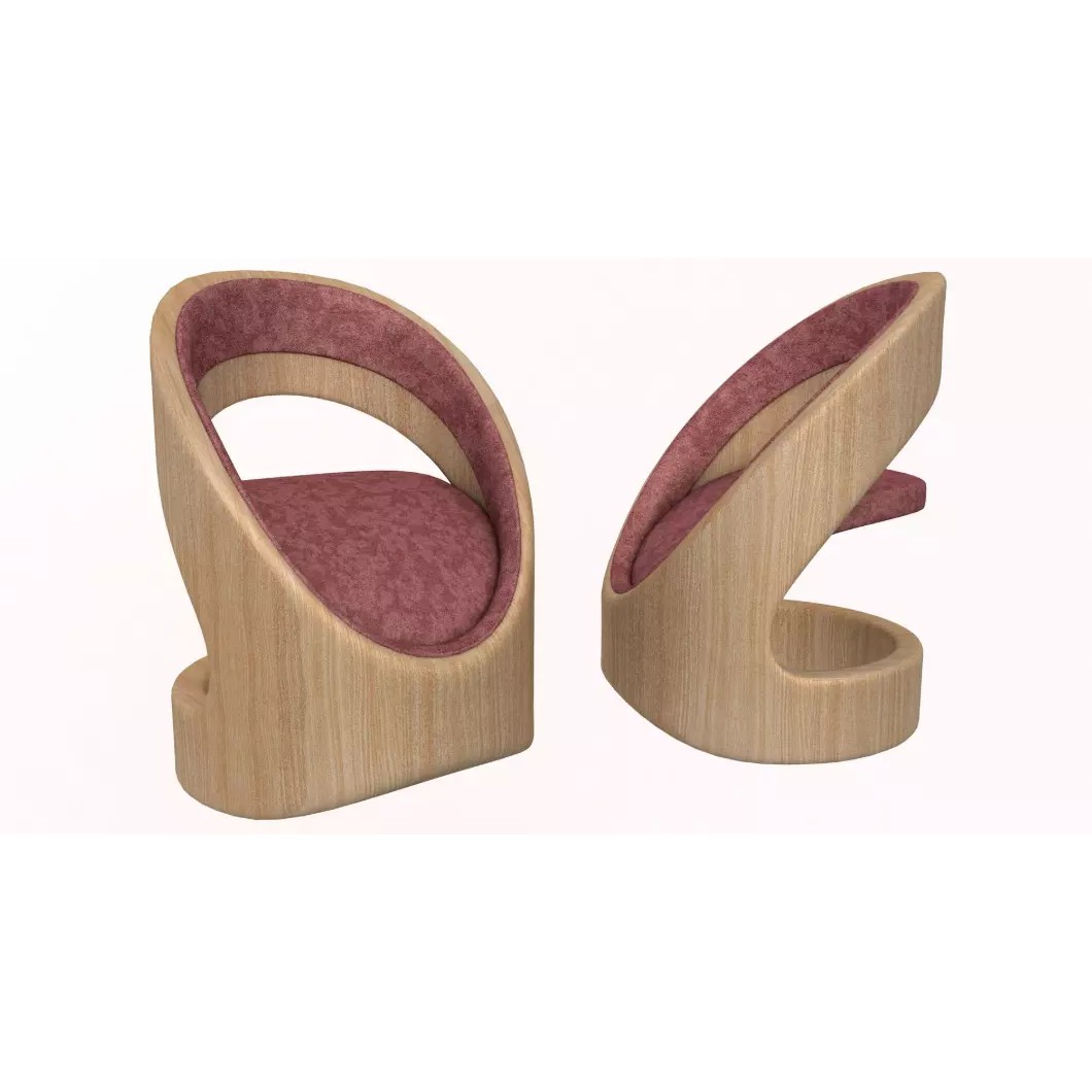 Modern Tube Chair 3D Model – Realistic Design, PBR Textures, FBX - View 6
