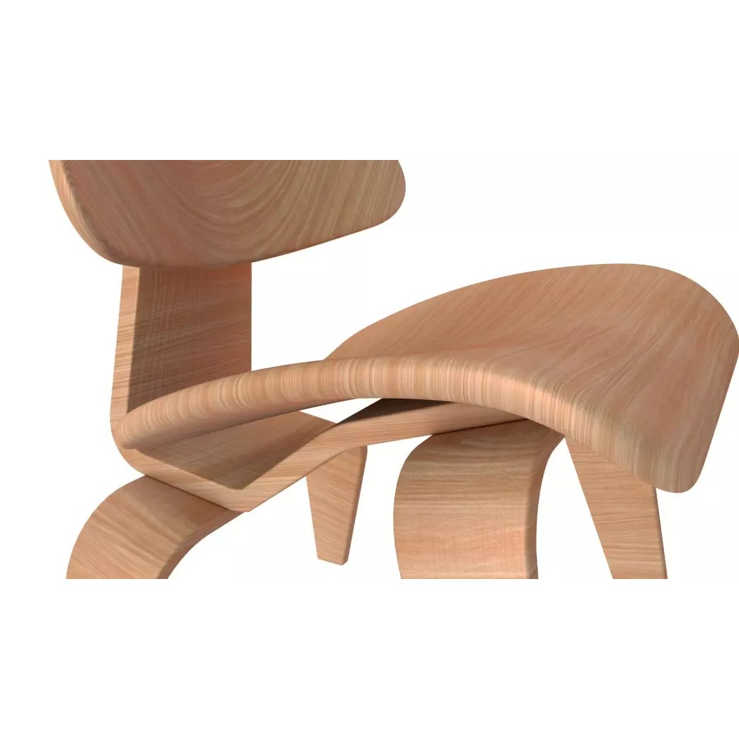 Modern Tube Chair 3D Model – Realistic Design, PBR Textures, FBX - View 9