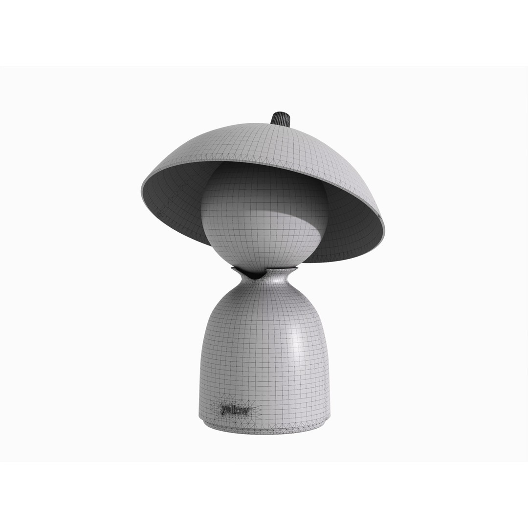Hat Companion Lamp 3D Model – Modern Decorative Light, PBR-Ready - View 11