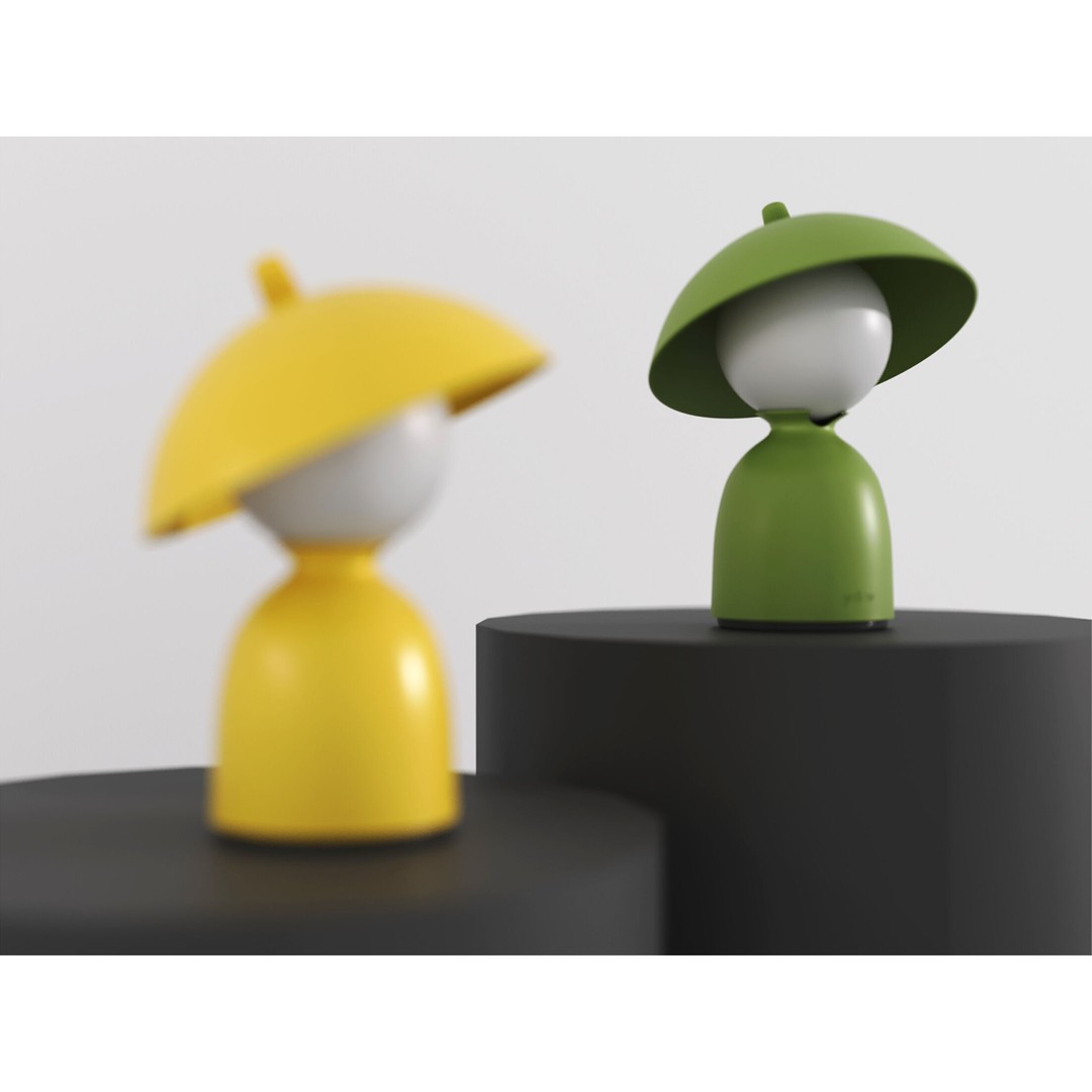 Hat Companion Lamp 3D Model – Modern Decorative Light, PBR-Ready - View 4