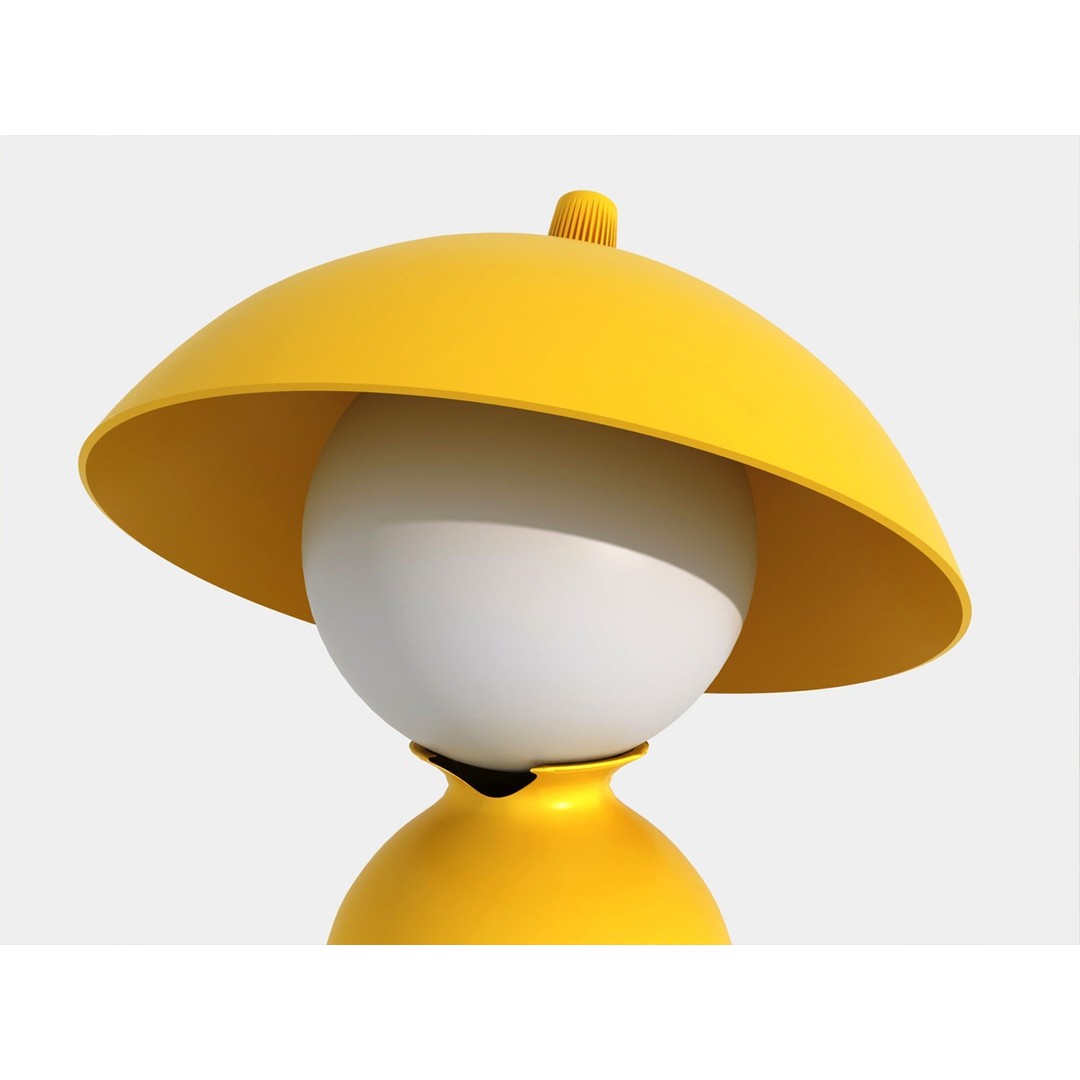 Hat Companion Lamp 3D Model – Modern Decorative Light, PBR-Ready - View 7