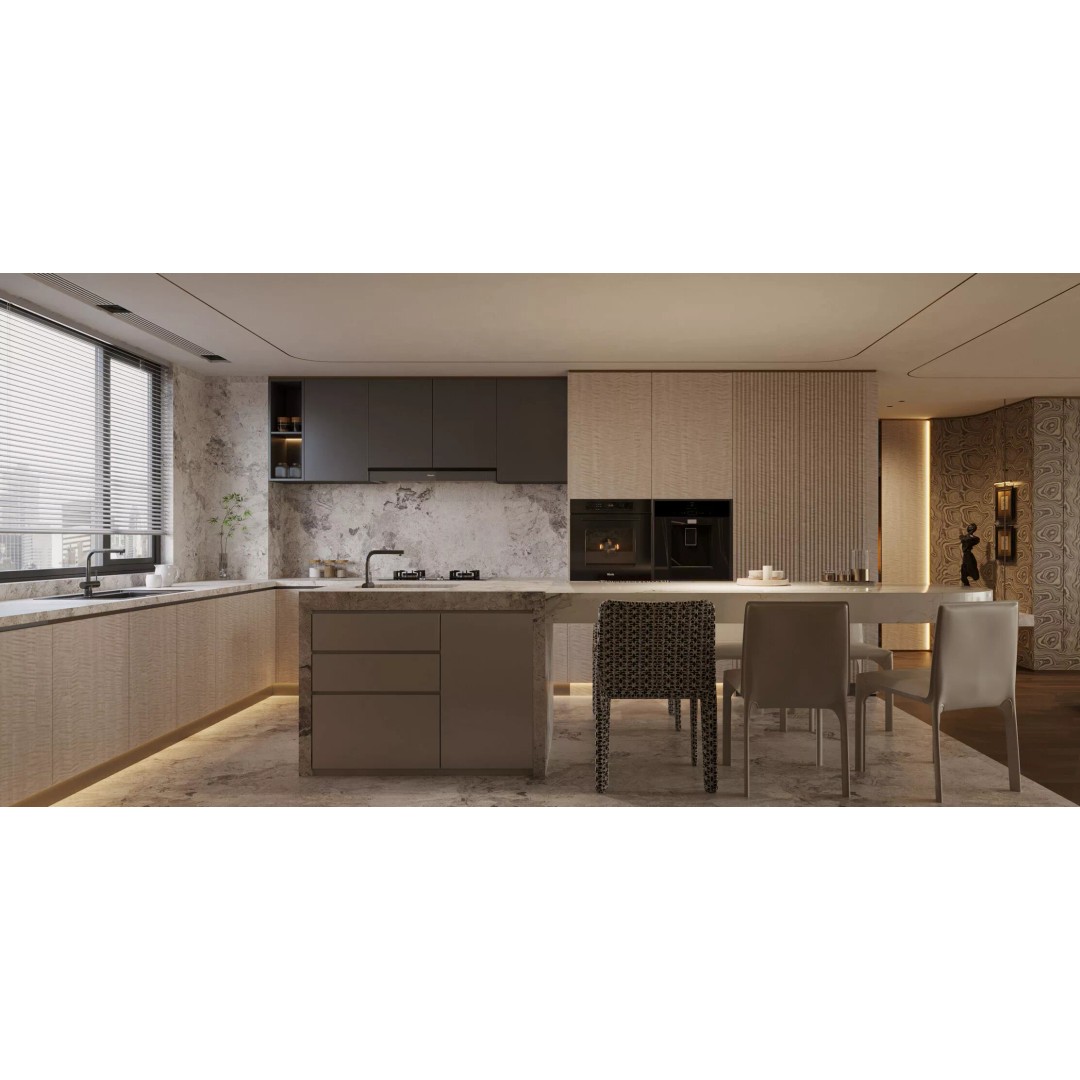 Wabi-Sabi Villa Living Room 3D Model – Modern Interior, FBX, OBJ - View 6