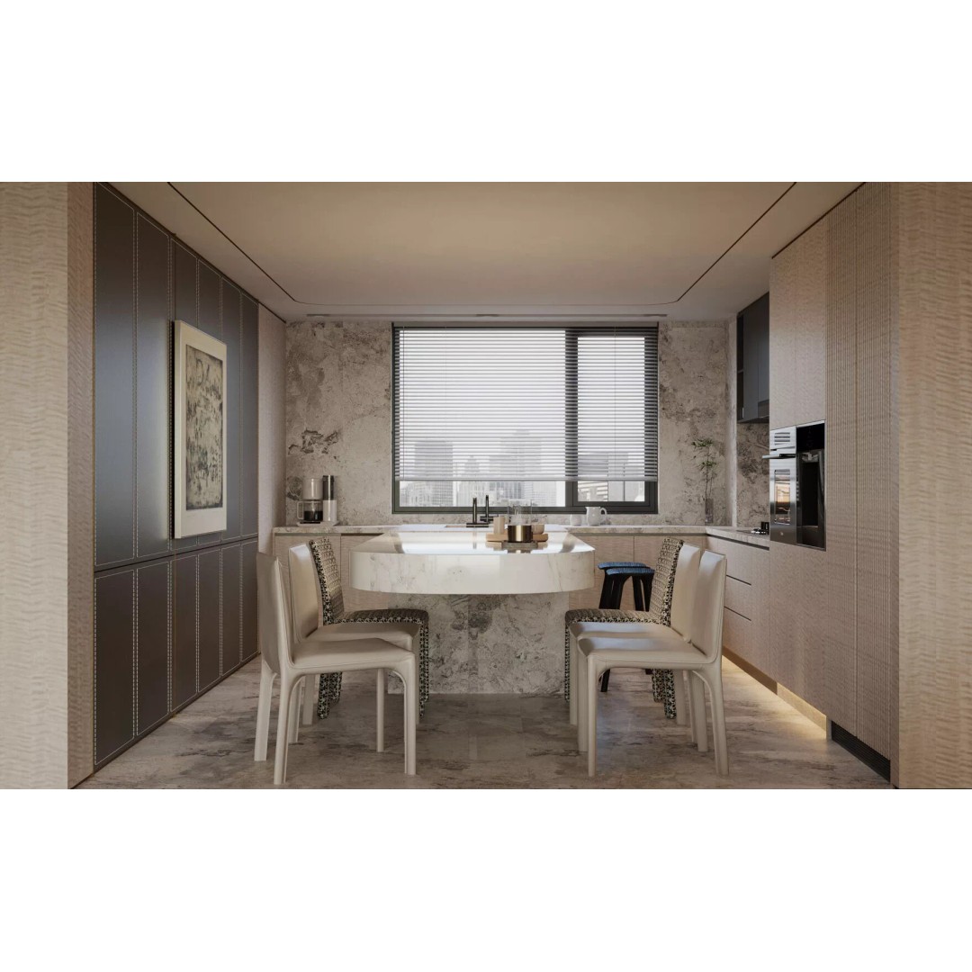 Wabi-Sabi Villa Living Room 3D Model – Modern Interior, FBX, OBJ - View 7