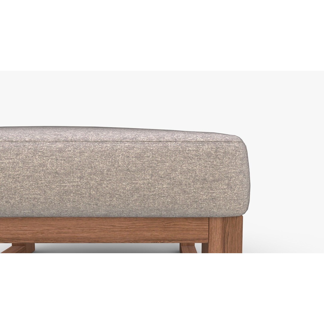 Joya Ottoman 3D Model – Modern Fabric Footstool with PBR Textures - View 10