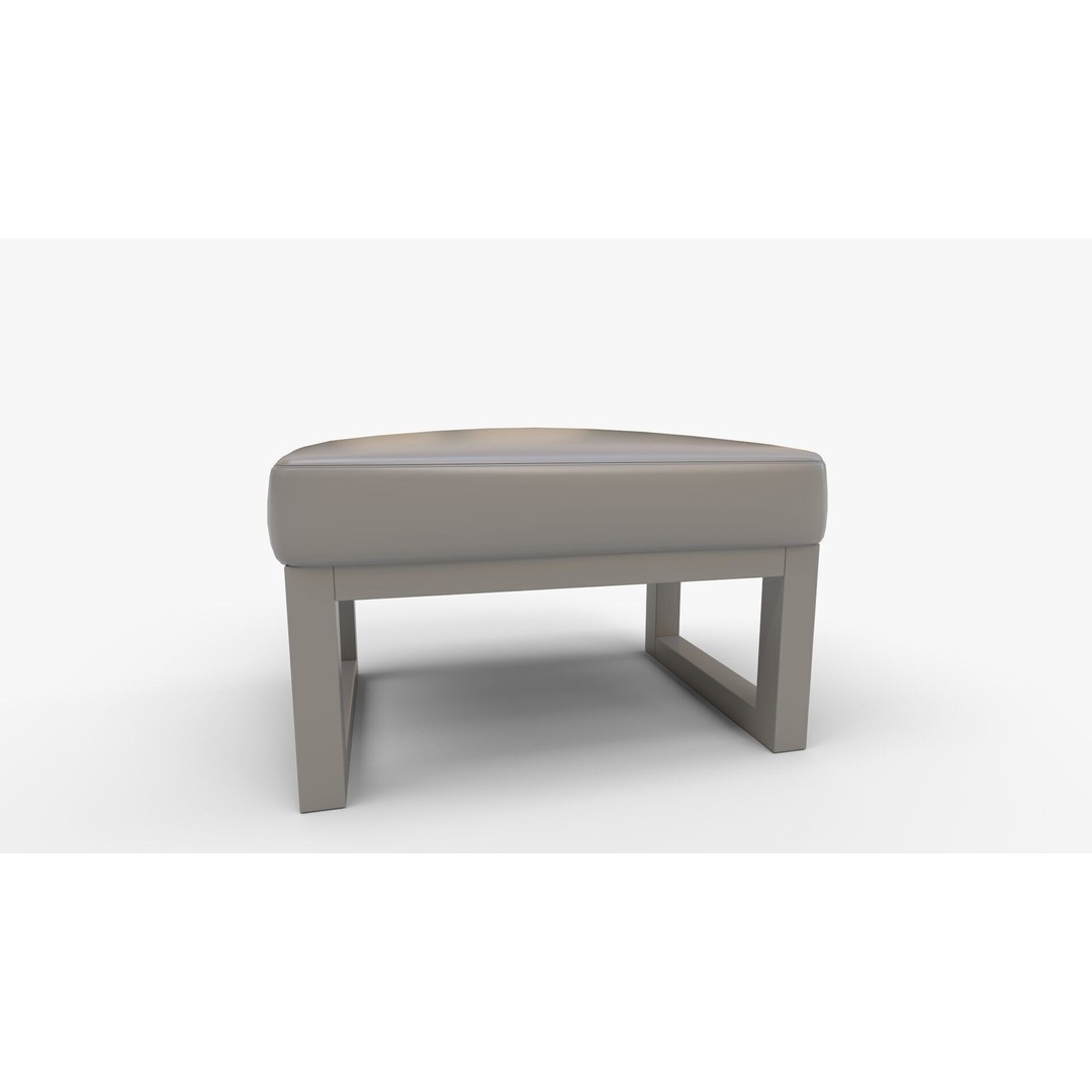 Joya Ottoman 3D Model – Modern Fabric Footstool with PBR Textures - View 11
