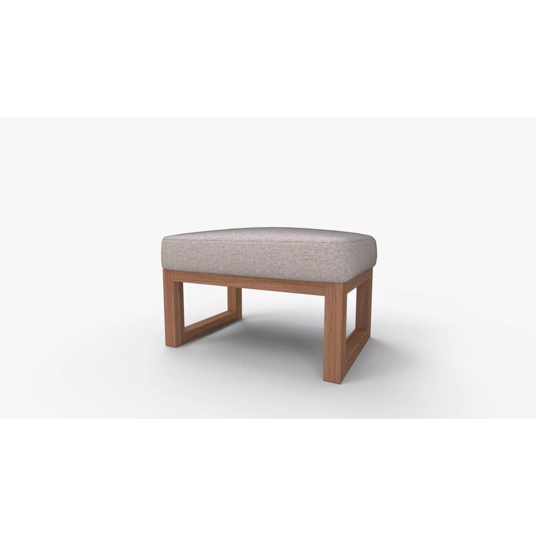 Joya Ottoman 3D Model – Modern Fabric Footstool with PBR Textures - View 2