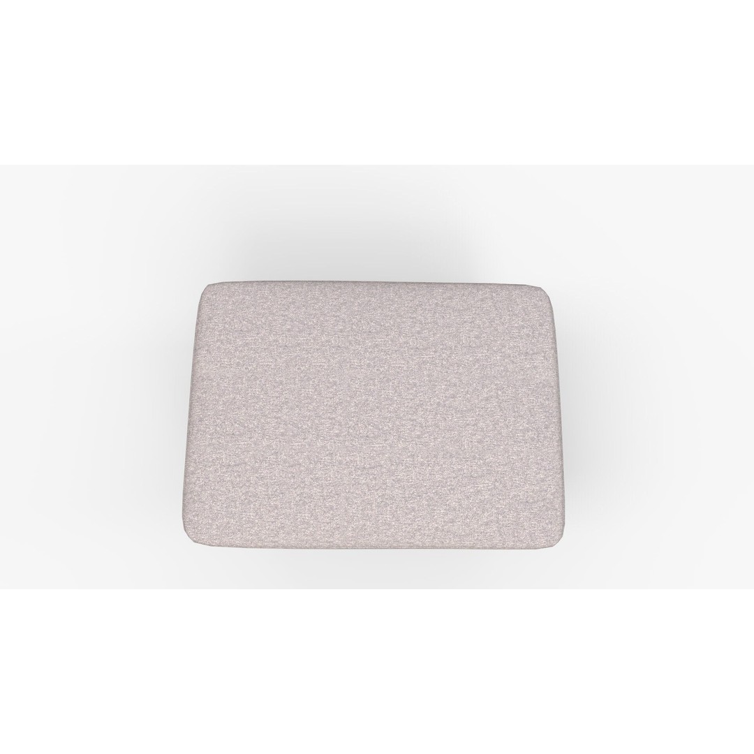 Joya Ottoman 3D Model – Modern Fabric Footstool with PBR Textures - View 9