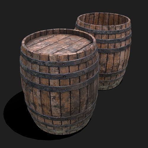 Medieval Props 3D Model – Low Poly Collection, FBX & OBJ Formats - View 127