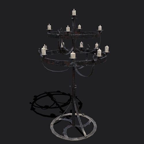 Medieval Props 3D Model – Low Poly Collection, FBX & OBJ Formats - View 138