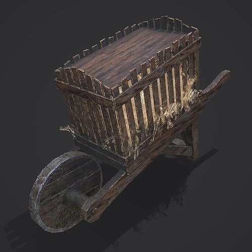 Medieval Props 3D Model – Low Poly Collection, FBX & OBJ Formats - View 141