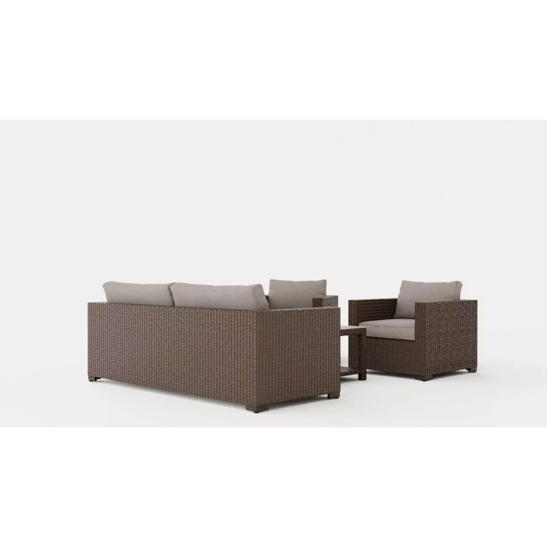 Ninja Sofa Group 3D Model – Low Poly Furniture Set, FBX & OBJ - View 2