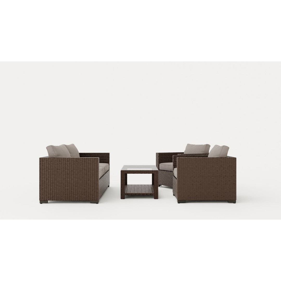 Ninja Sofa Group 3D Model – Low Poly Furniture Set, FBX & OBJ - View 3