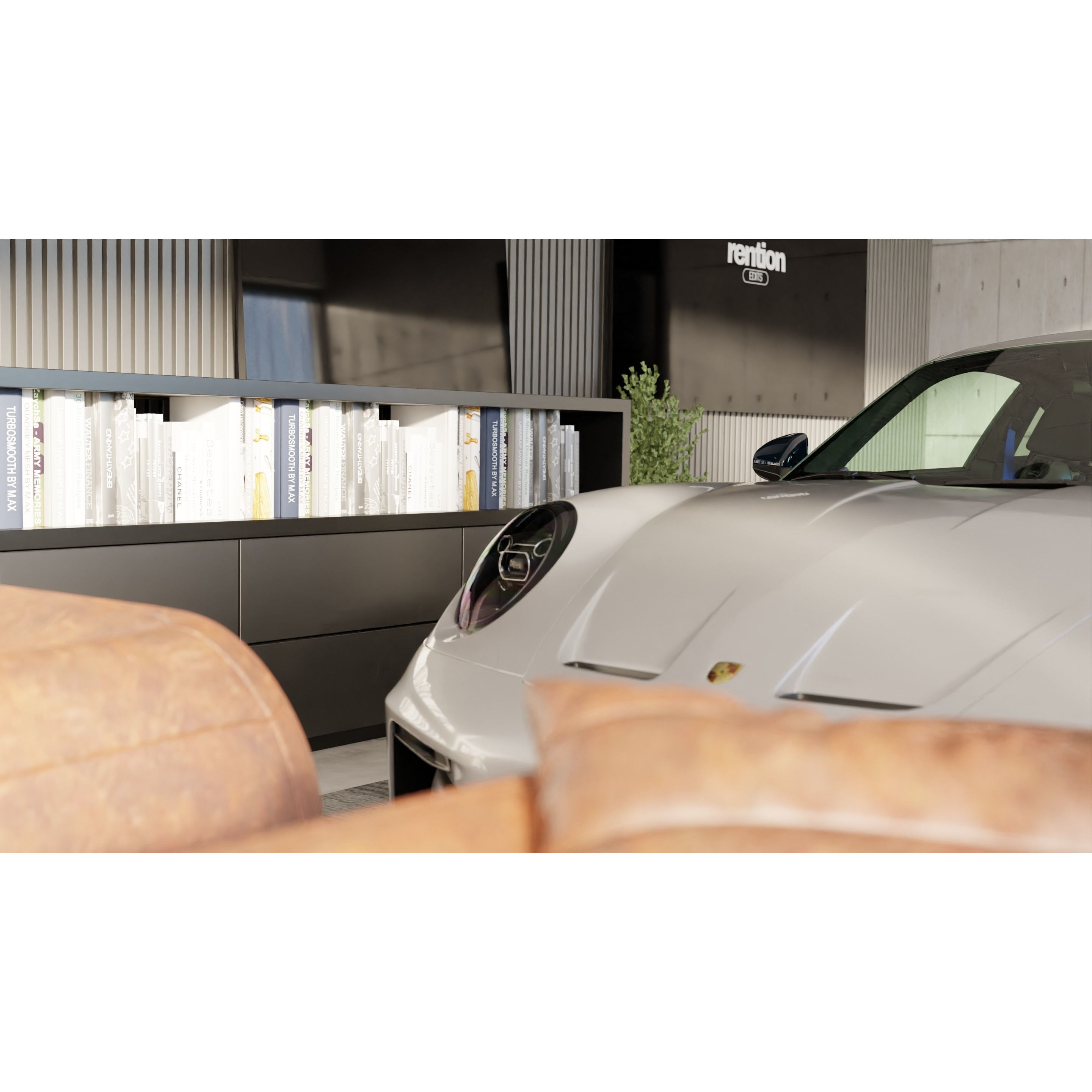 Automotive Studio Home Scene - Game-Ready 3D Model - View 5