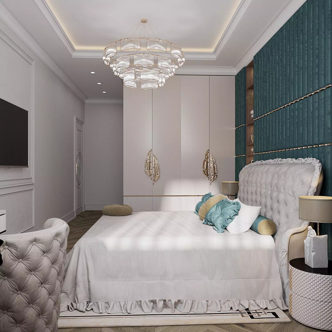 Classic Bedroom 3D Model – Timeless Design with PBR Textures, FBX - View 3