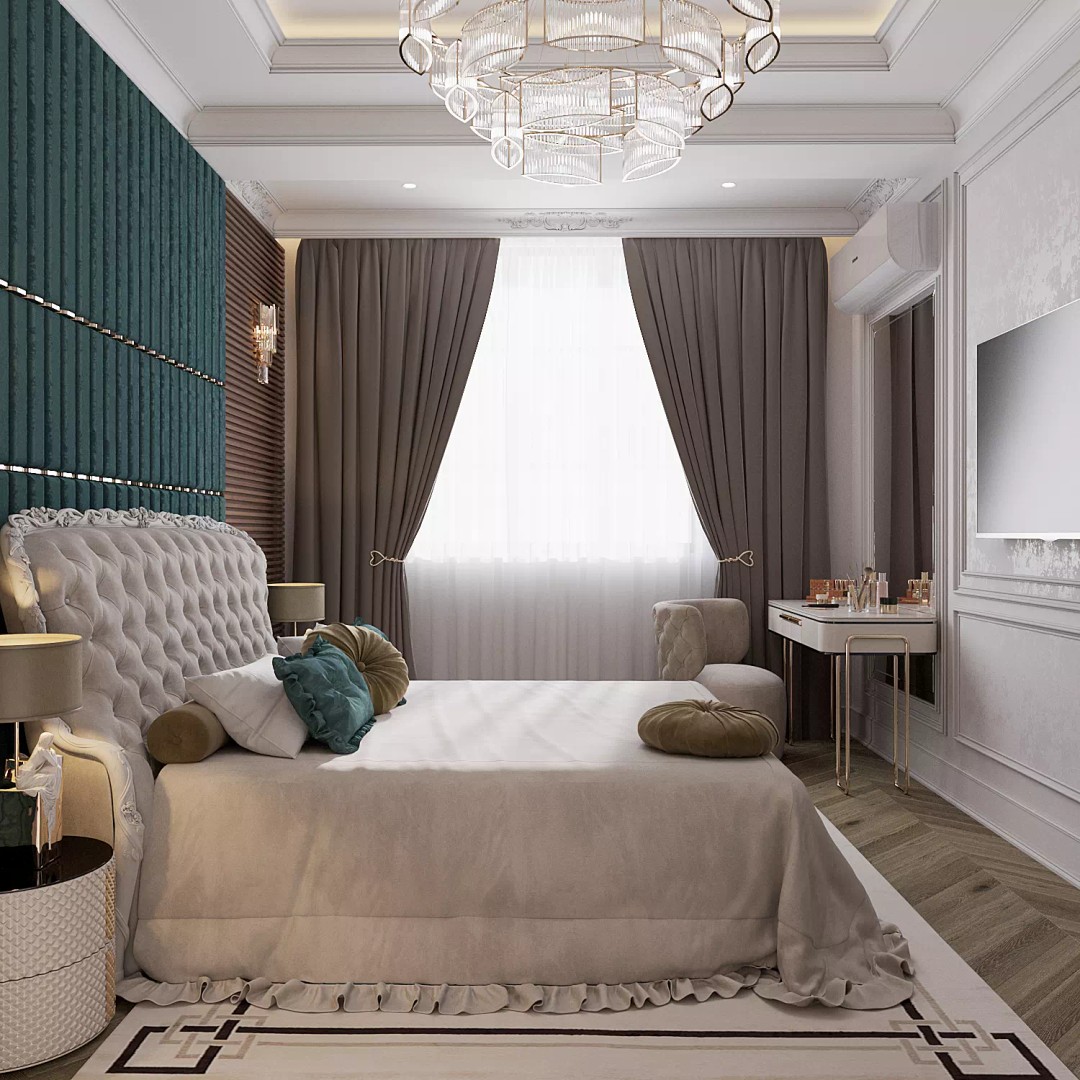 Classic Bedroom 3D Model – Timeless Design with PBR Textures, FBX - View 4