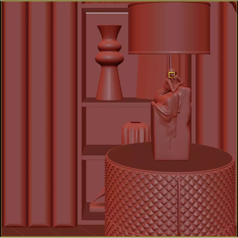 Classic Bedroom 3D Model – Timeless Design with PBR Textures, FBX - View 7