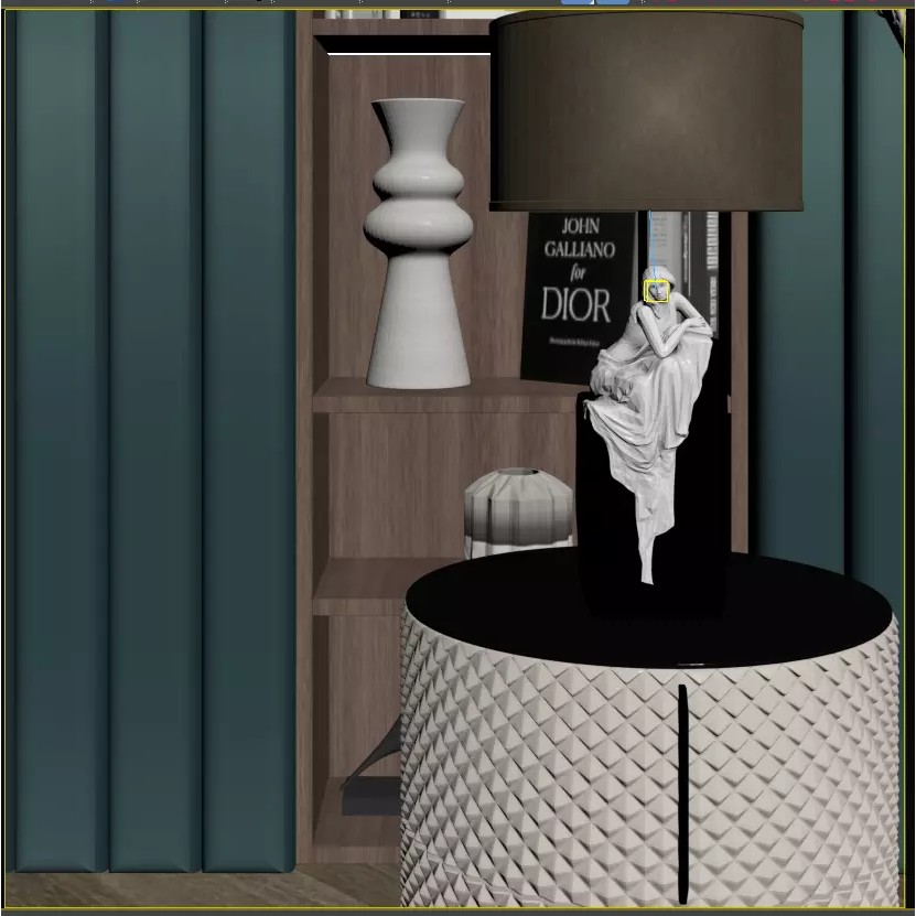 Classic Bedroom 3D Model – Timeless Design with PBR Textures, FBX - View 9