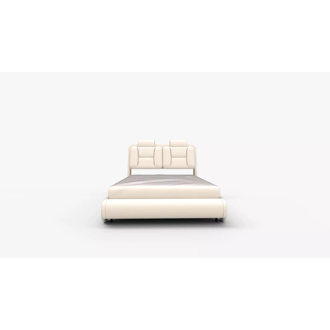 Keyluv Queen Bed Frame 3D Model – High-Quality PBR Asset, FBX, OBJ - View 10