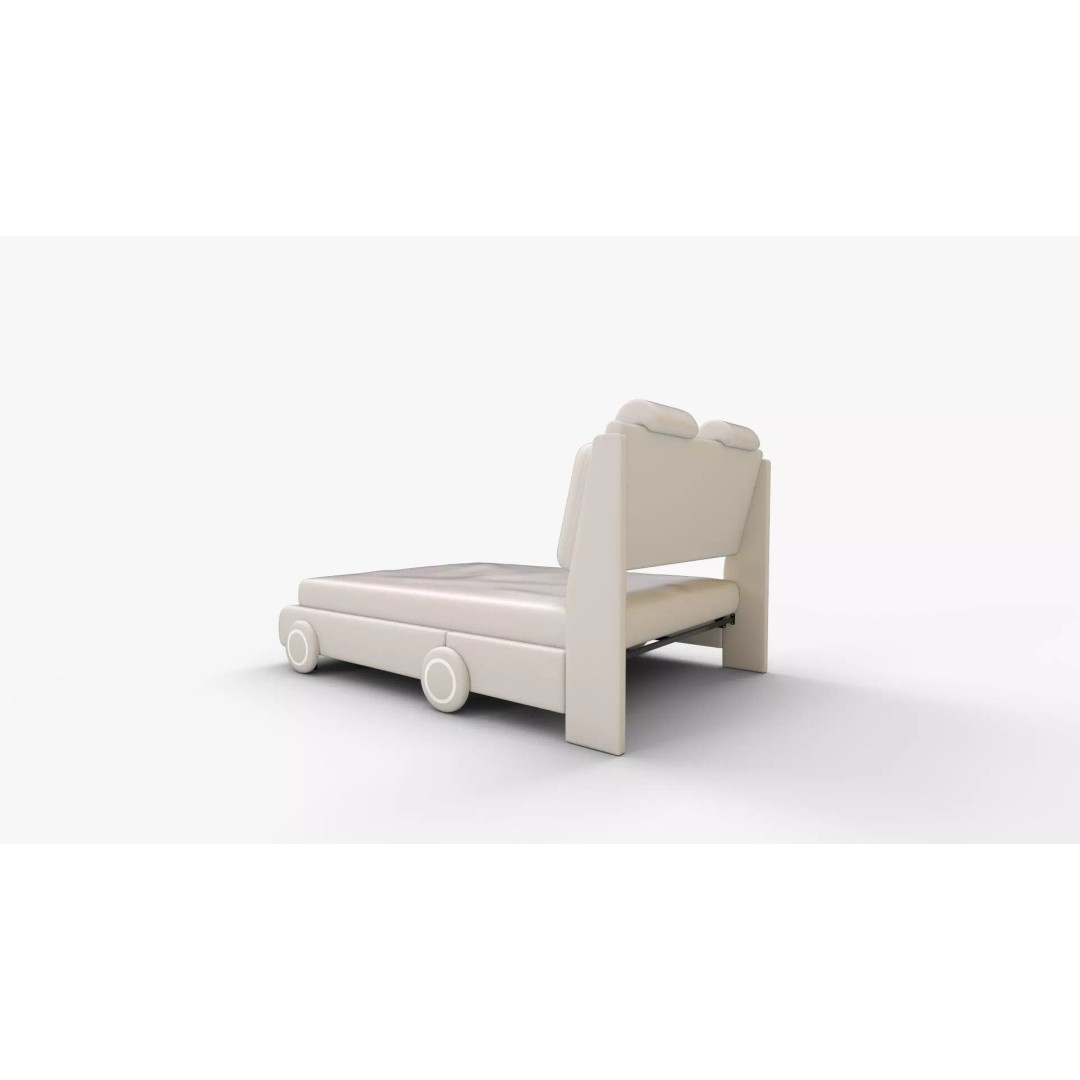 Keyluv Queen Bed Frame 3D Model – High-Quality PBR Asset, FBX, OBJ - View 7