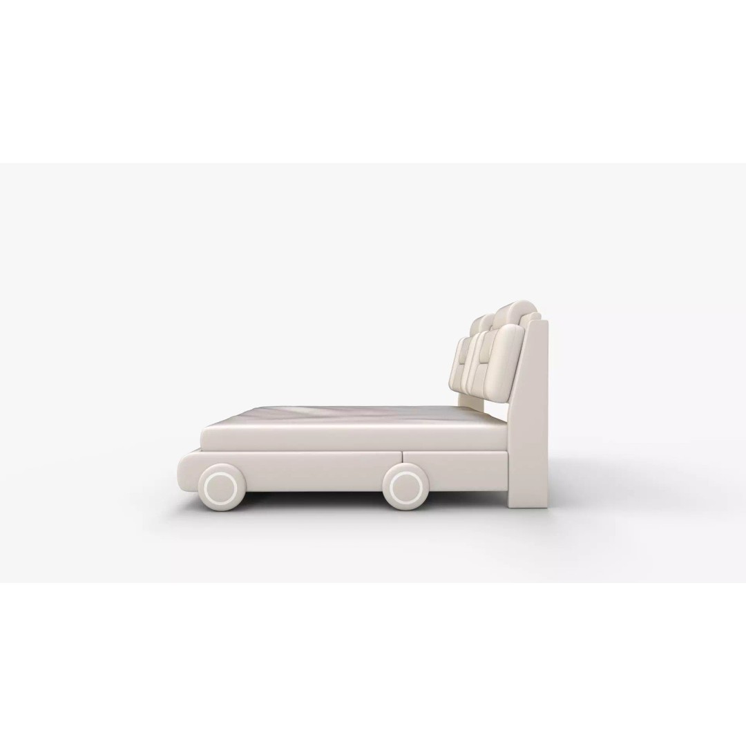 Keyluv Queen Bed Frame 3D Model – High-Quality PBR Asset, FBX, OBJ - View 8