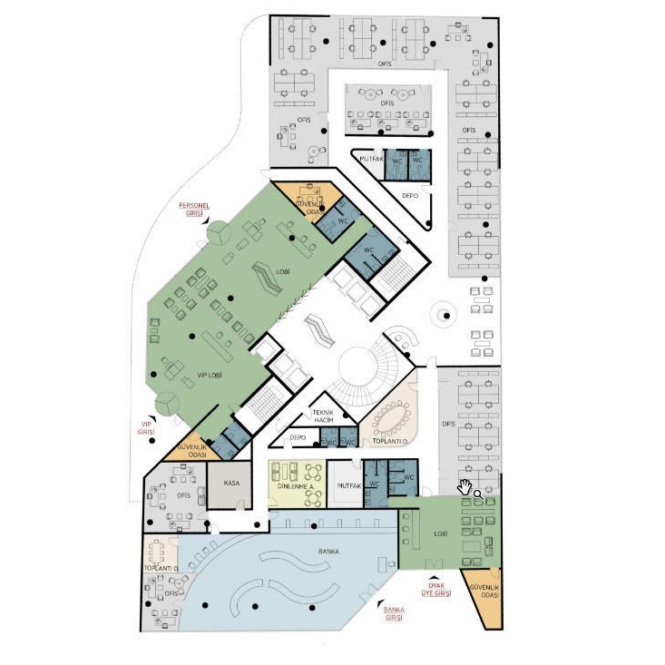 Modern Office Building - Game-Ready 3D Model - View 20