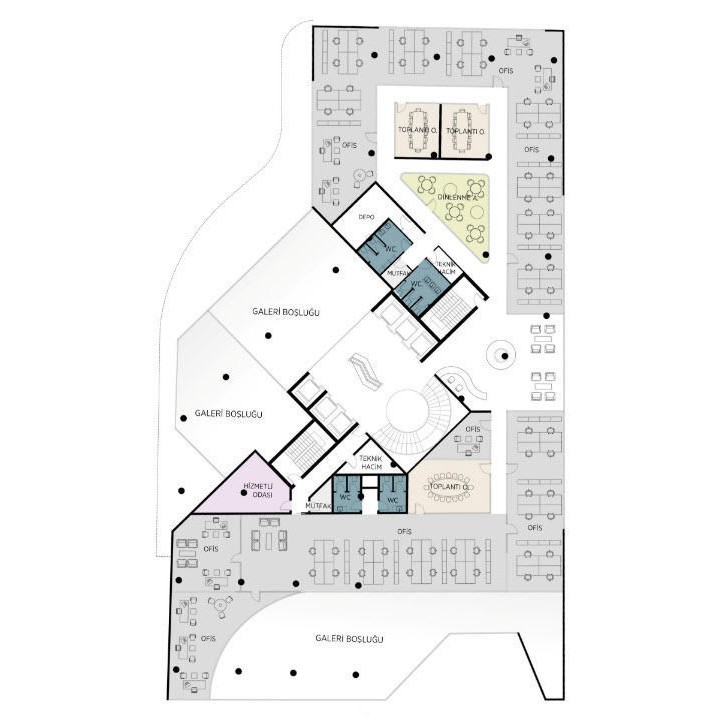Modern Office Building - Game-Ready 3D Model - View 21