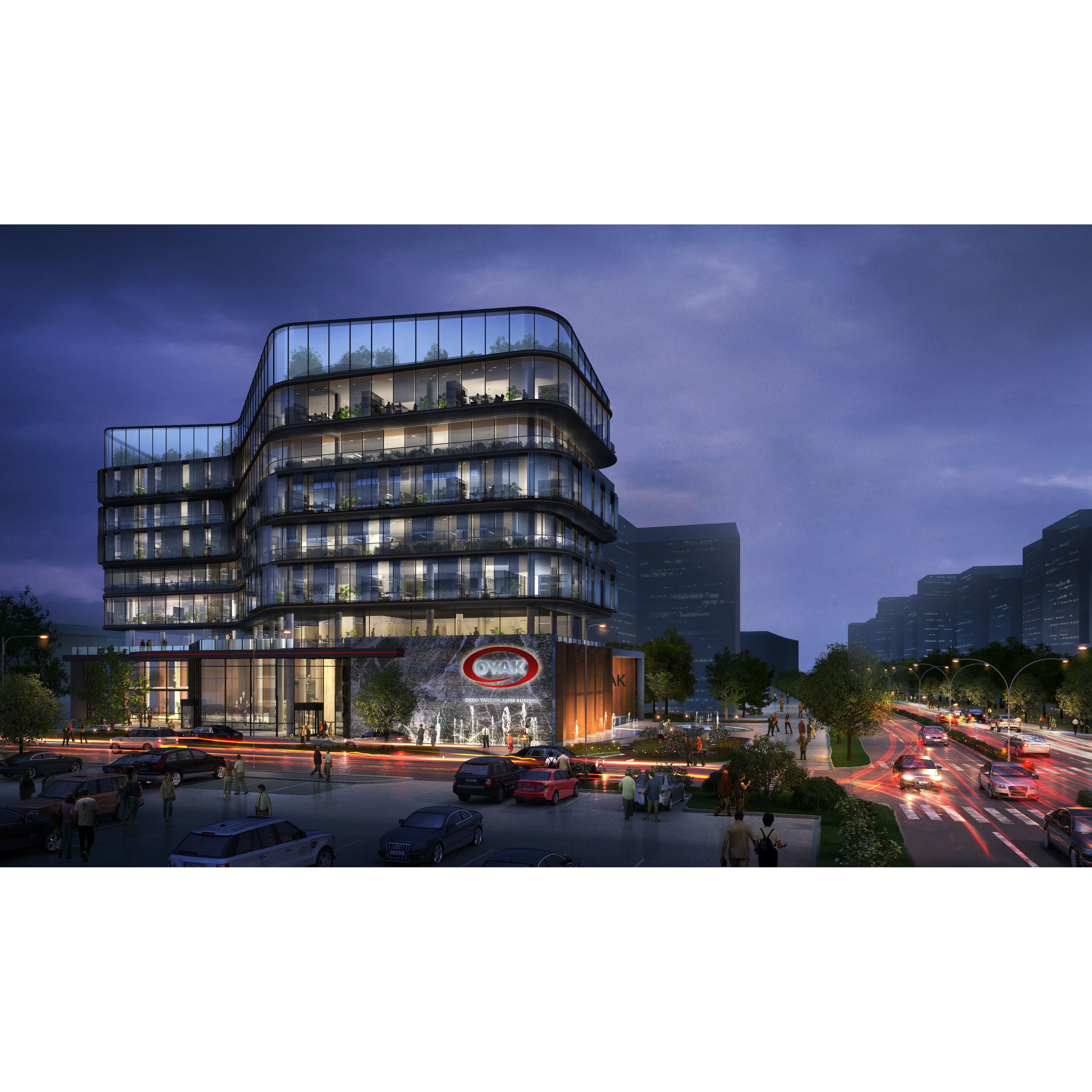 Modern Office Building - Game-Ready 3D Model - View 3