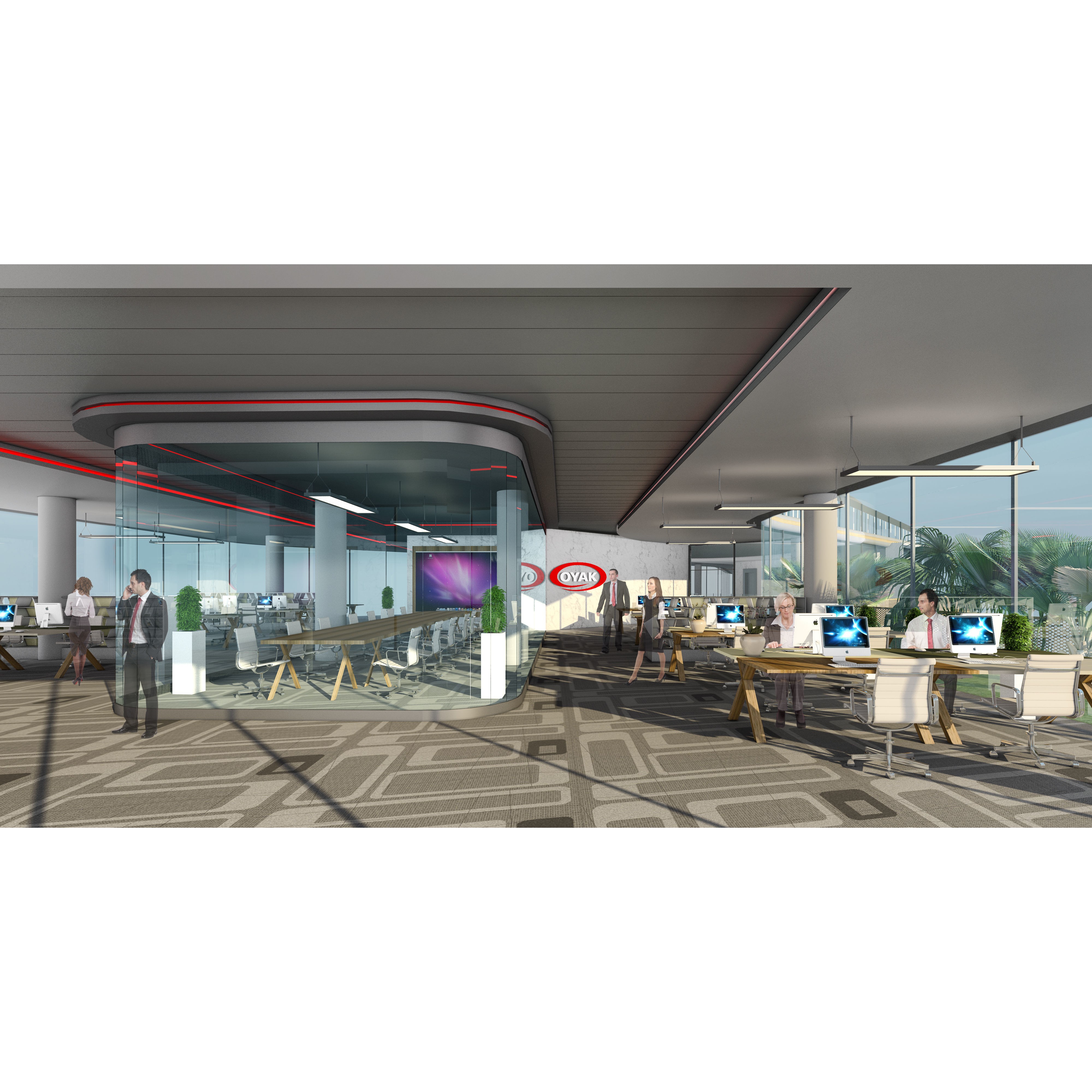 Modern Office Building - Game-Ready 3D Model - View 8