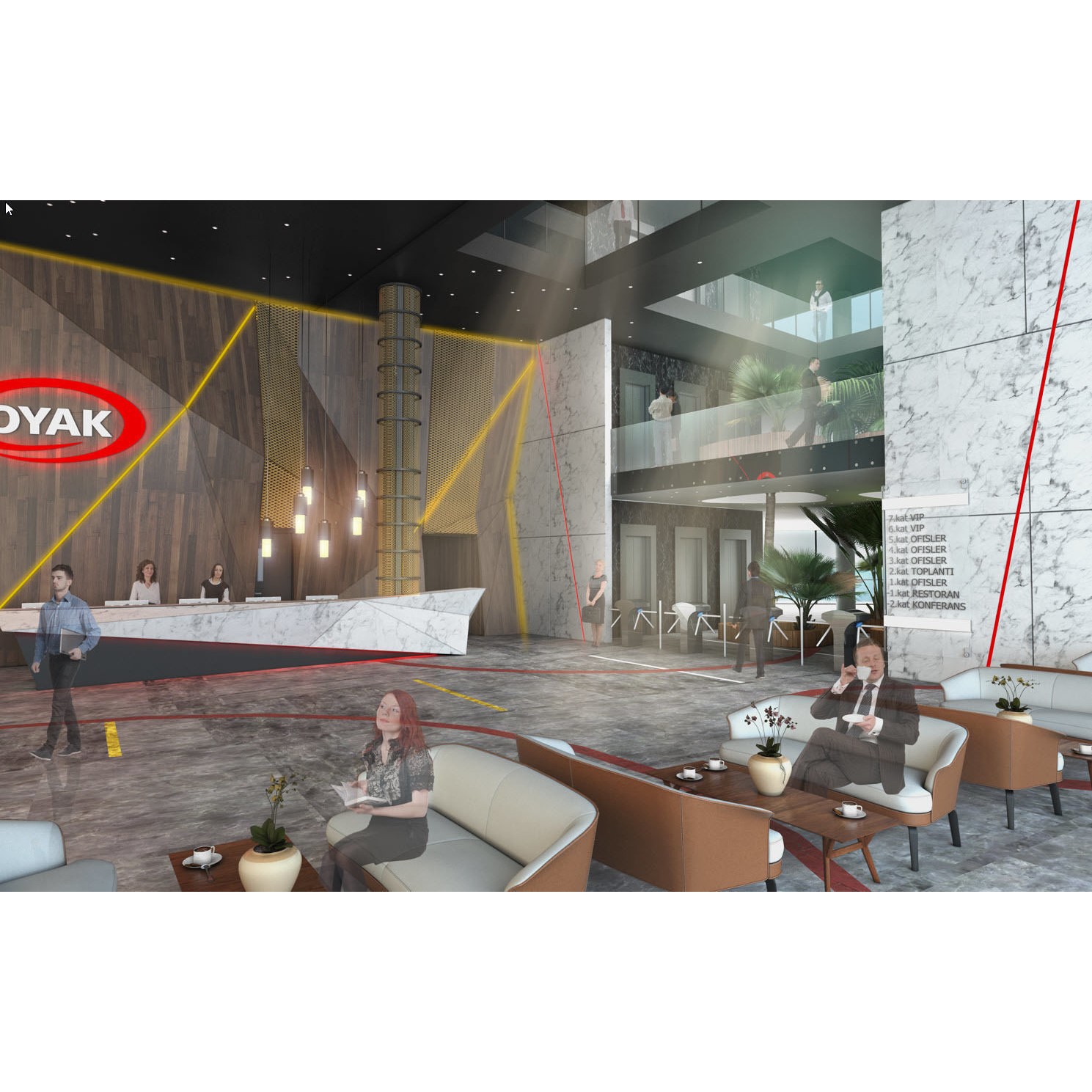 Modern Office Building - Game-Ready 3D Model - View 9