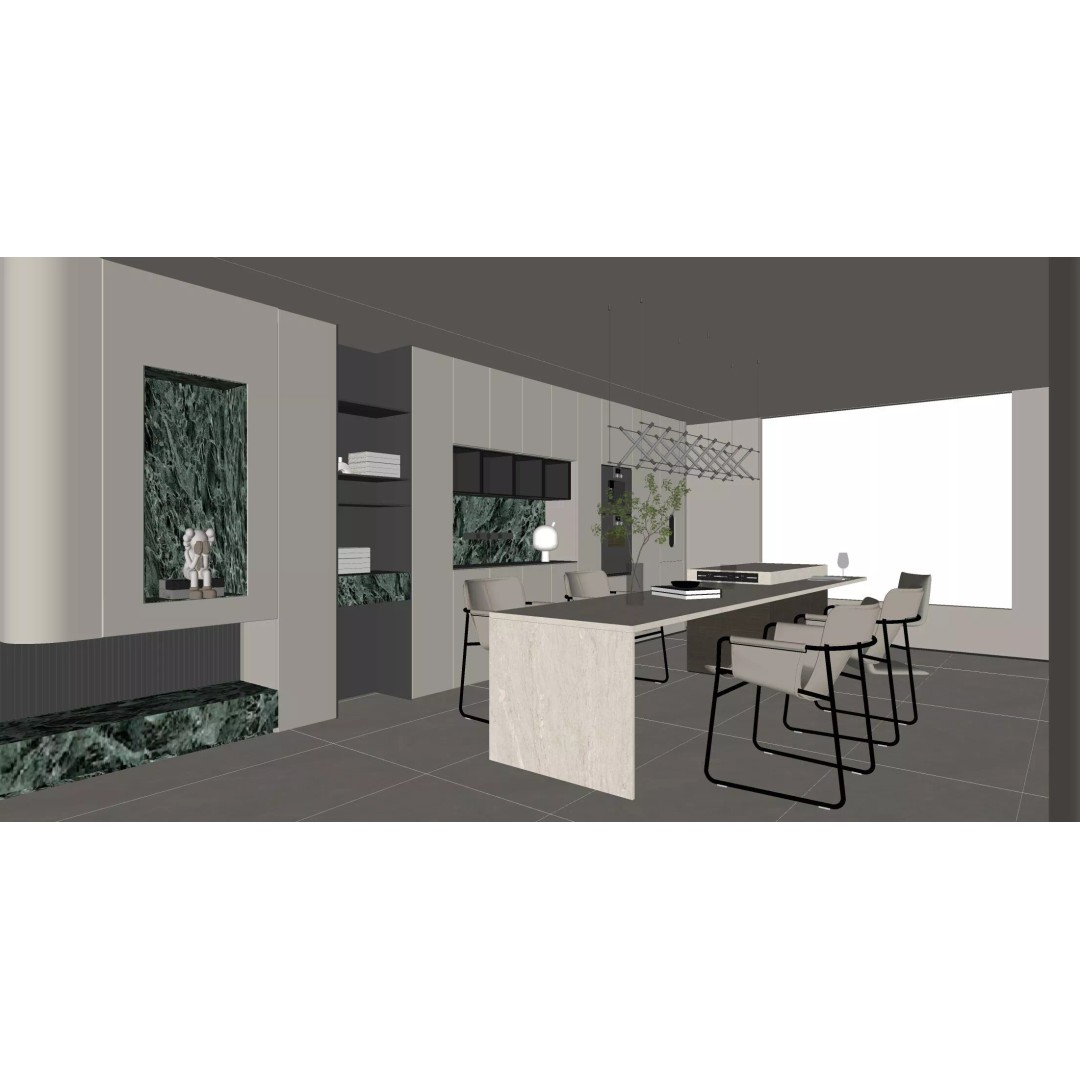 Italian Living Room 3D Model – Modern Interior with Textures & Formats - View 12