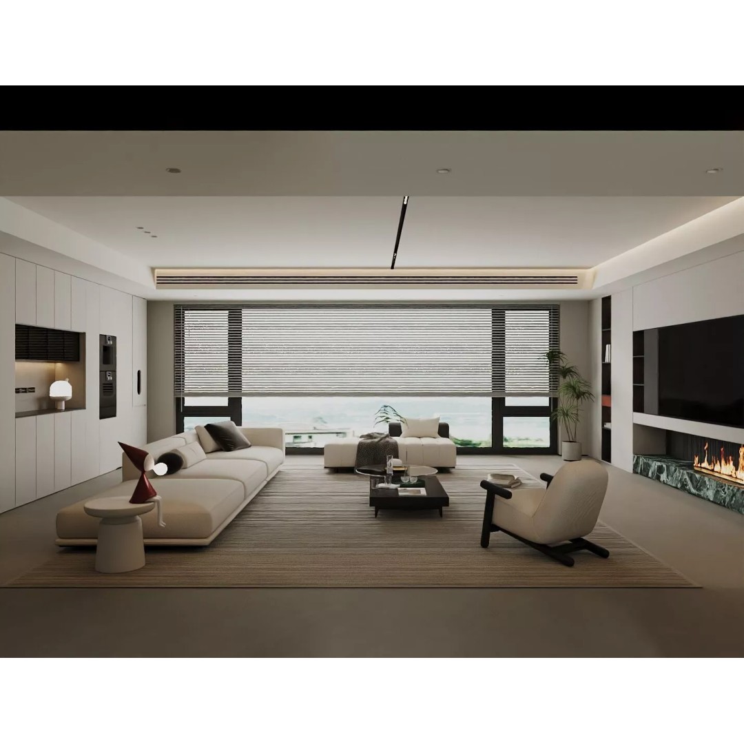 Italian Living Room 3D Model – Modern Interior with Textures & Formats - View 3