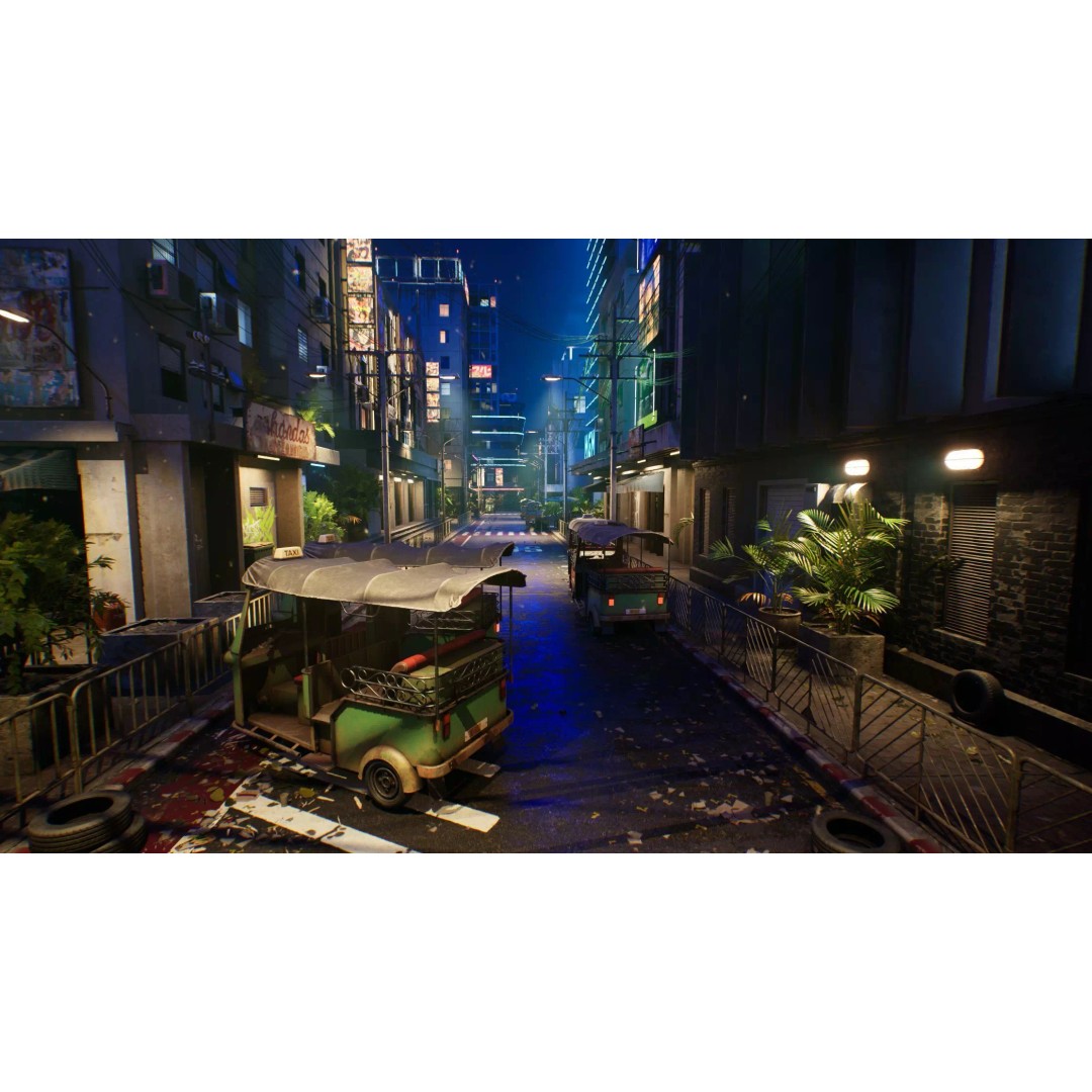 Bangkok Cyberpunk City 3D Model – Low Poly Game Asset for Unreal Engine - View 2