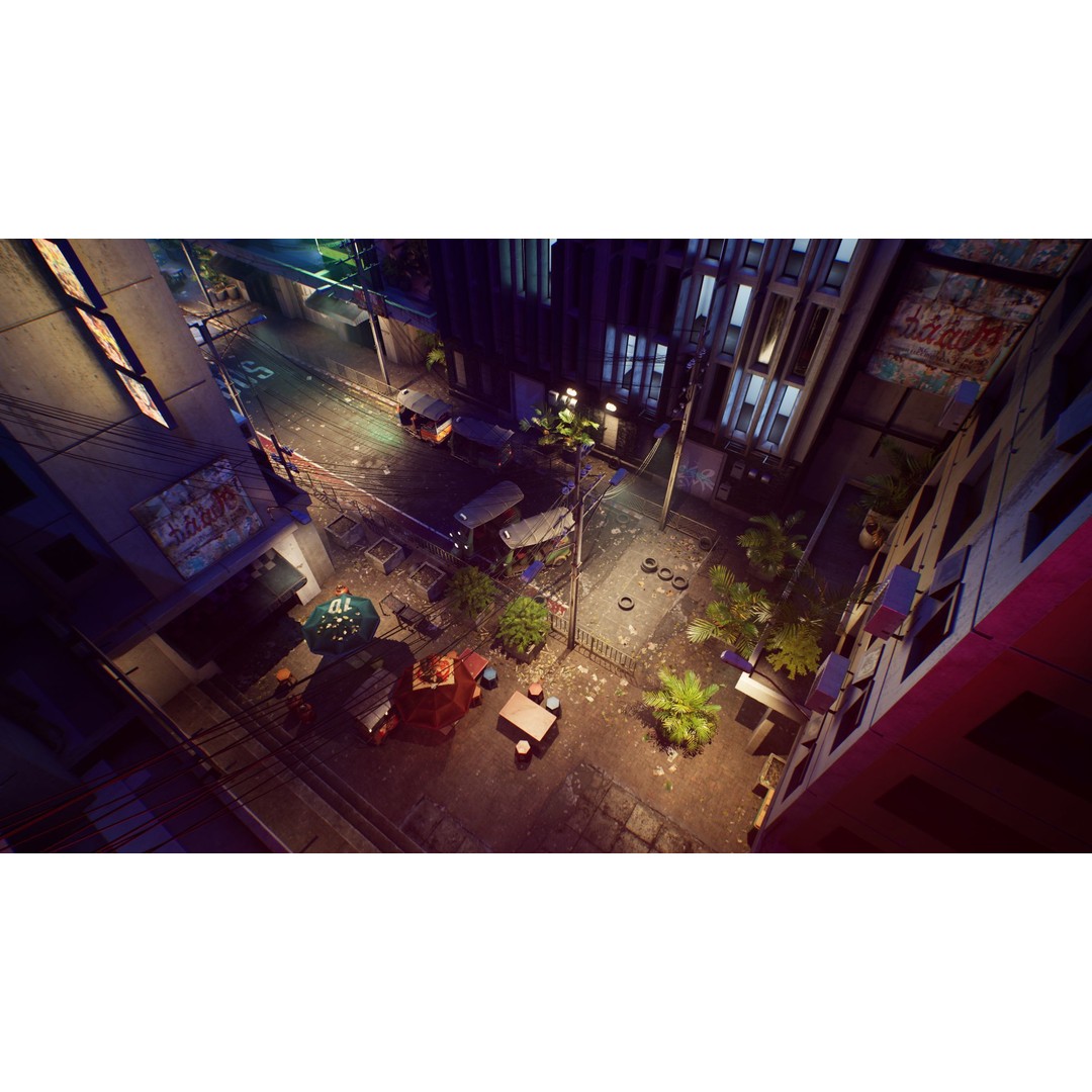 Bangkok Cyberpunk City 3D Model – Low Poly Game Asset for Unreal Engine - View 20