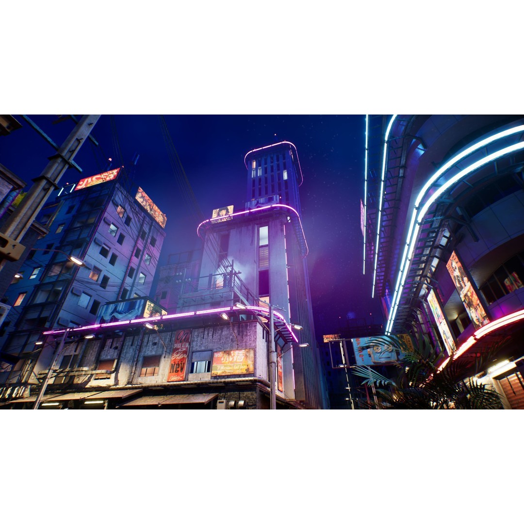 Bangkok Cyberpunk City 3D Model – Low Poly Game Asset for Unreal Engine - View 22