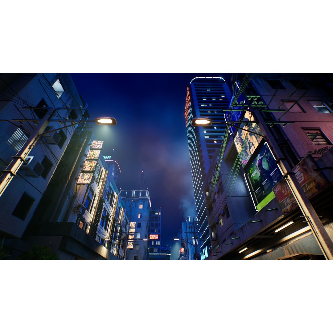 Bangkok Cyberpunk City 3D Model – Low Poly Game Asset for Unreal Engine - View 23