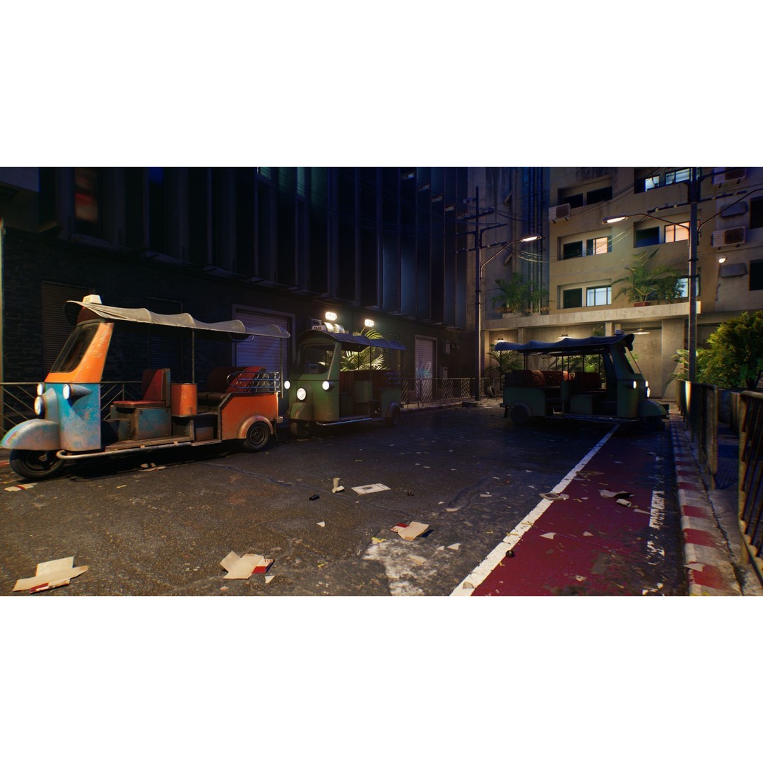 Bangkok Cyberpunk City 3D Model – Low Poly Game Asset for Unreal Engine - View 28