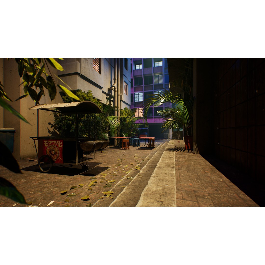 Bangkok Cyberpunk City 3D Model – Low Poly Game Asset for Unreal Engine - View 35