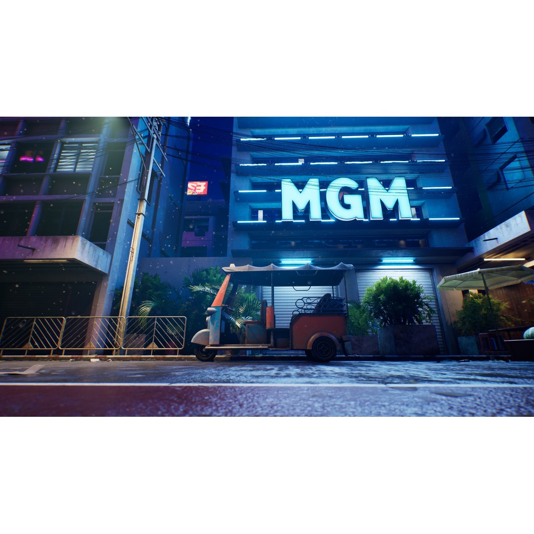 Bangkok Cyberpunk City 3D Model – Low Poly Game Asset for Unreal Engine - View 39
