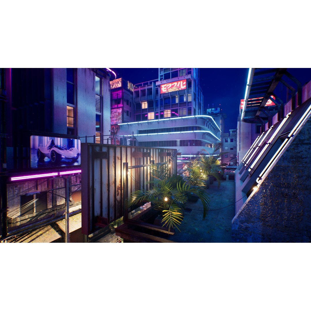 Bangkok Cyberpunk City 3D Model – Low Poly Game Asset for Unreal Engine - View 41