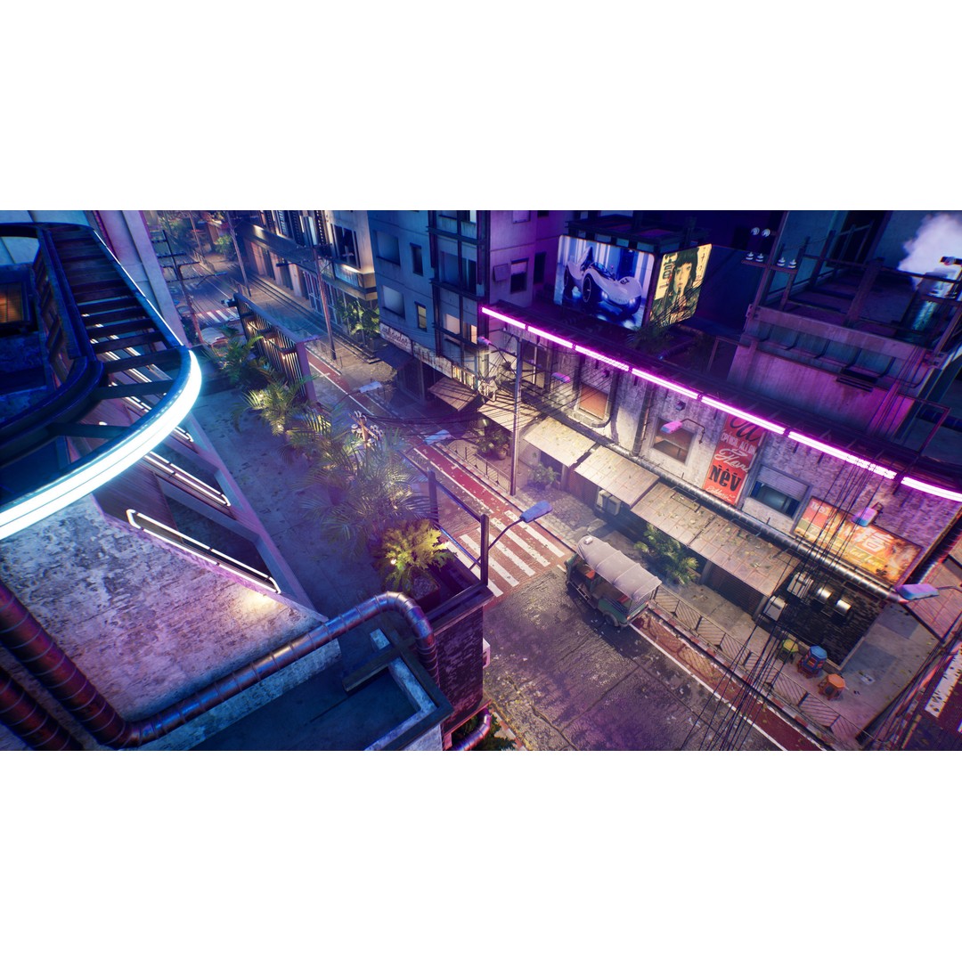 Bangkok Cyberpunk City 3D Model – Low Poly Game Asset for Unreal Engine - View 42