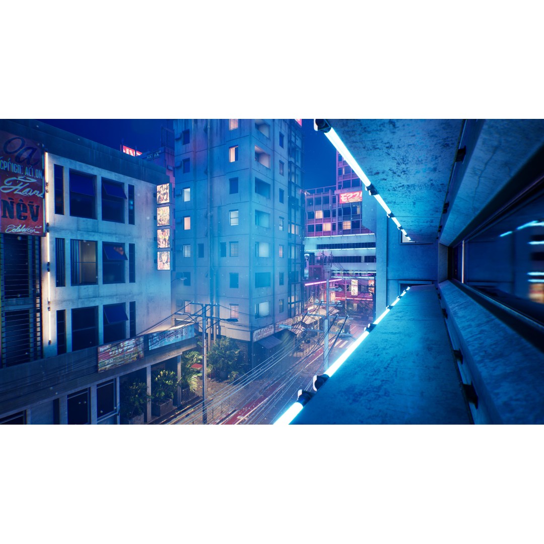 Bangkok Cyberpunk City 3D Model – Low Poly Game Asset for Unreal Engine - View 46