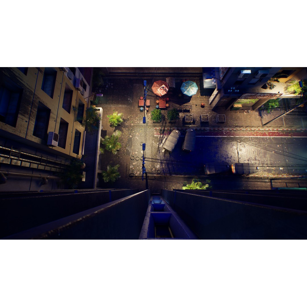 Bangkok Cyberpunk City 3D Model – Low Poly Game Asset for Unreal Engine - View 49