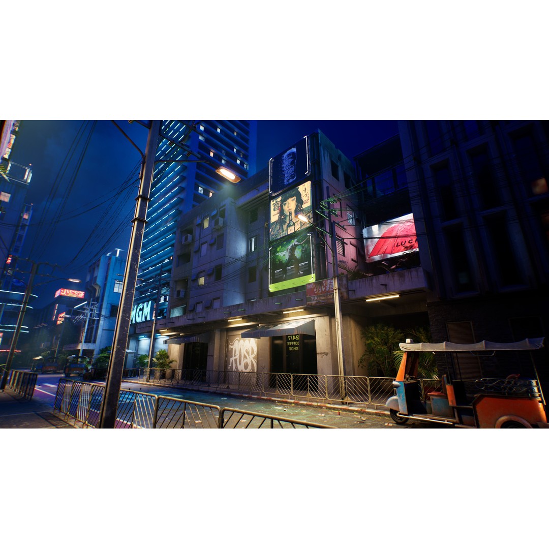 Bangkok Cyberpunk City 3D Model – Low Poly Game Asset for Unreal Engine - View 50