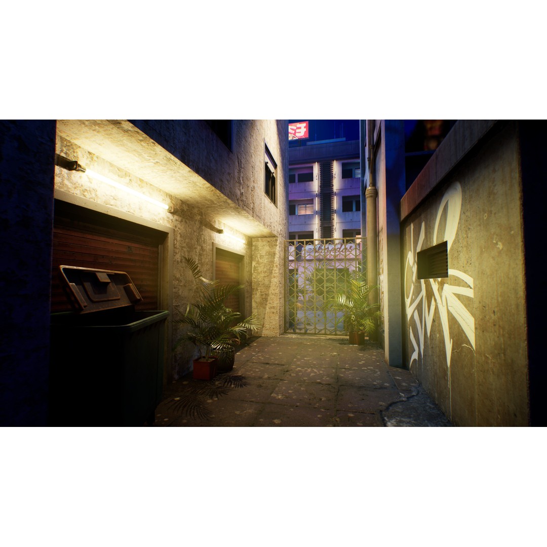 Bangkok Cyberpunk City 3D Model – Low Poly Game Asset for Unreal Engine - View 53